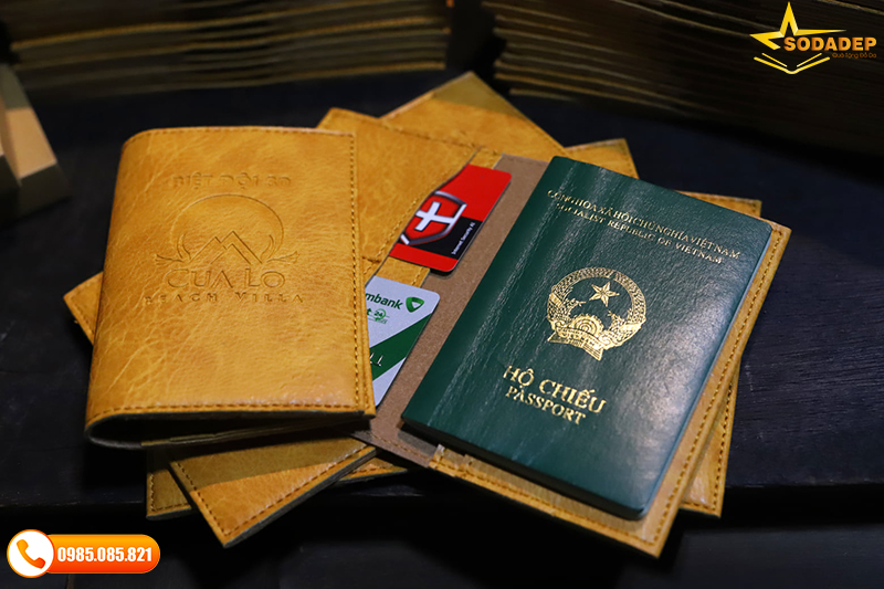 Ví Passport Khắc Tên