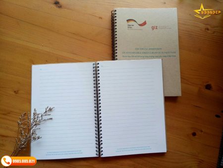 Sổ Quà Tặng Gáy Xoắn In Logo