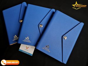 Sổ Da In Logo Cho Vnsteel