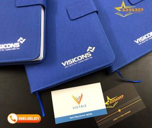 In Logo lên sổ da